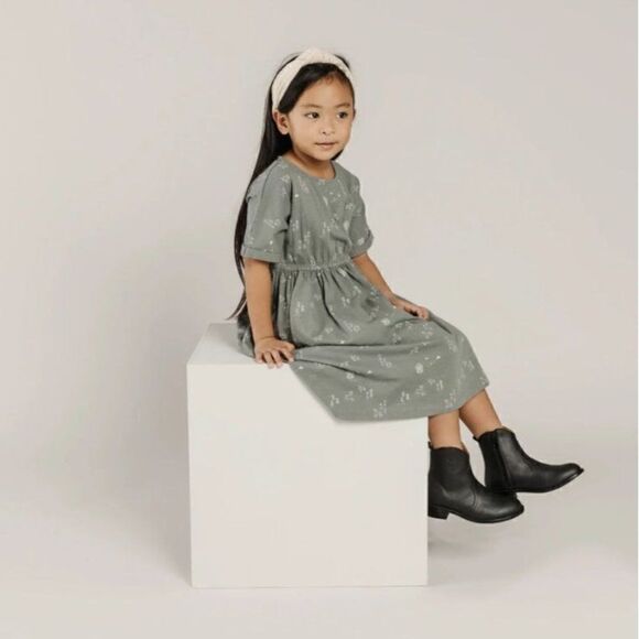 NWT! Rylee + Cru Kat T-Shirt Dress Woods in Indigo Size 12-18M - Picture 1 of 3